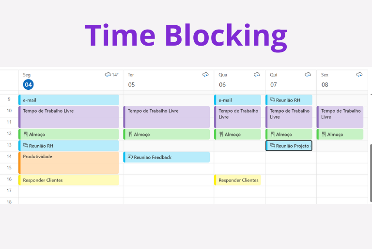 Time Blocking: ferramenta essencial para produtividade