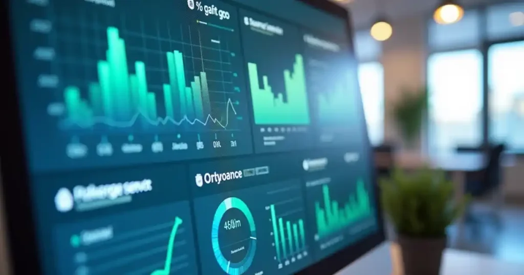 Dashboards de indicadores financeiros de inadimplência empresarial