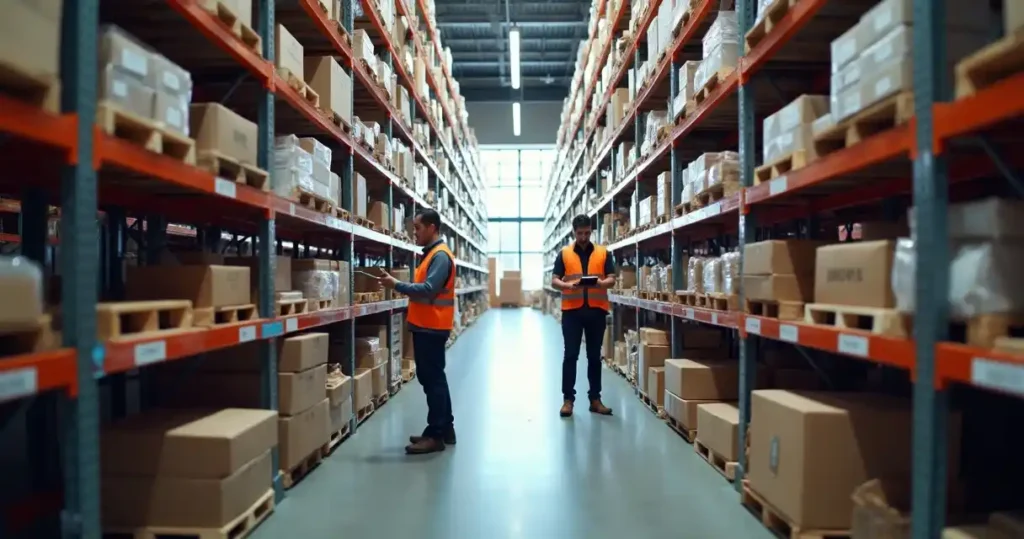 Estoque aleatório com padrão industrial